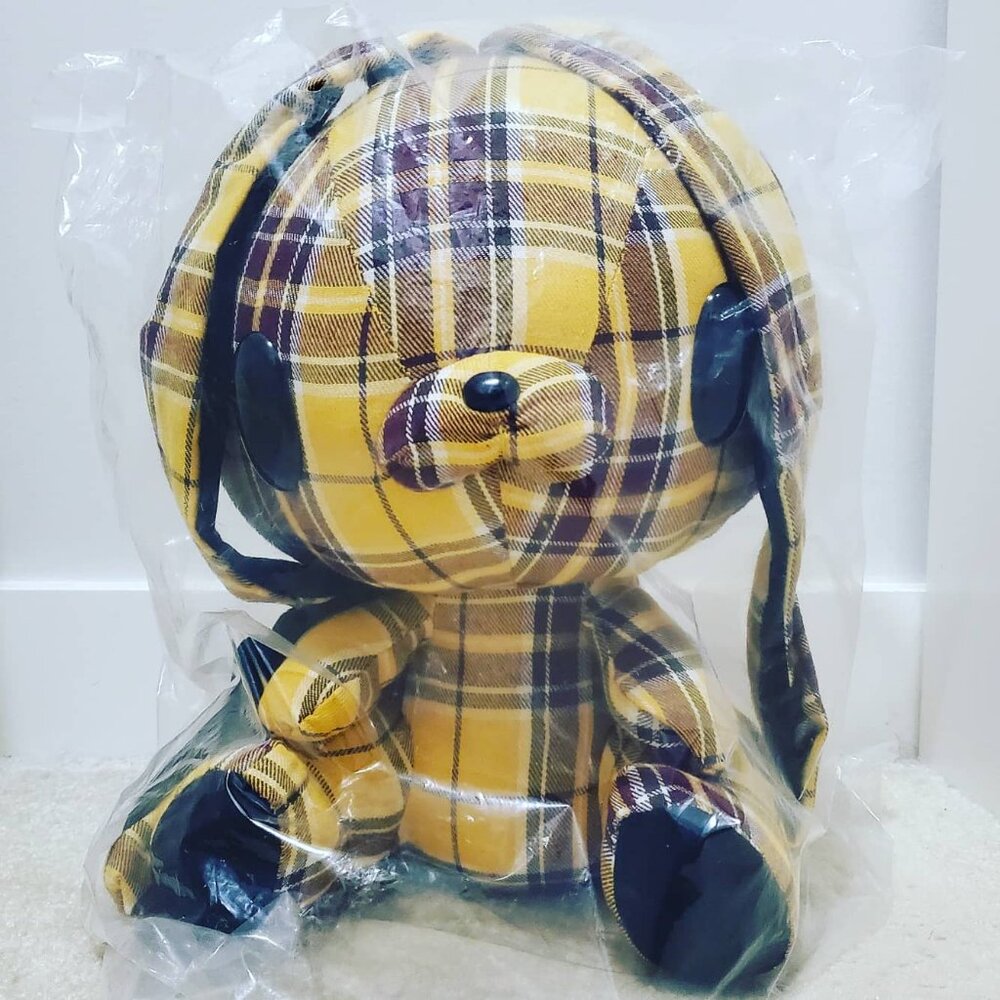 Chax GP All-Purpose Rabbit Plush Checker (Yellow) - Picture 3 of 5